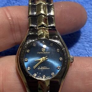 Charlies Gold and Blue Women's Watch